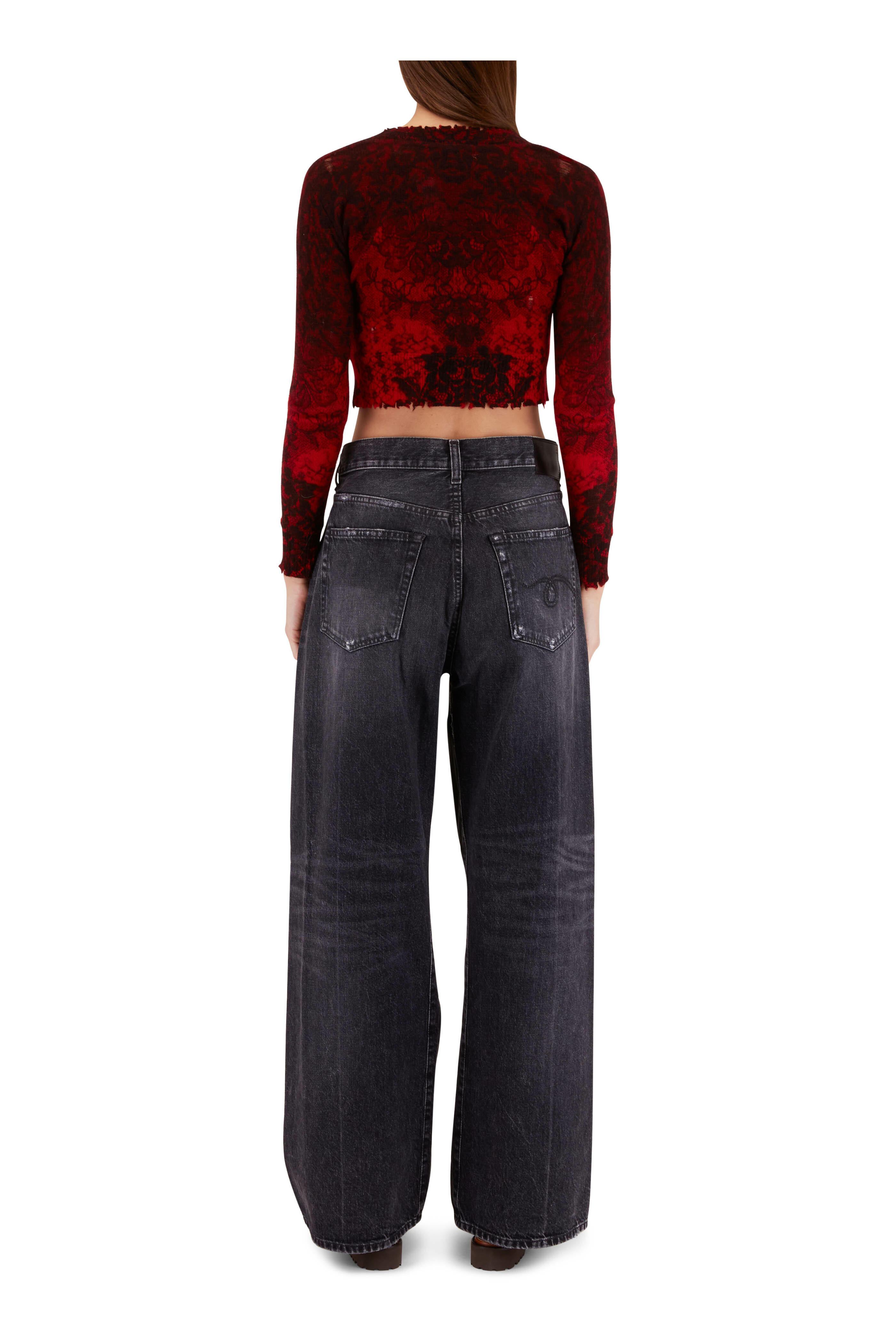 JEANS アウター ラグスタイル LUXSTYLE デニムジップブルゾン/デニムブルゾン