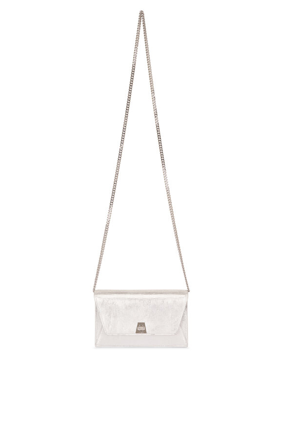 Akris Anouk Silver Metallic Envelope Clutch - view 1