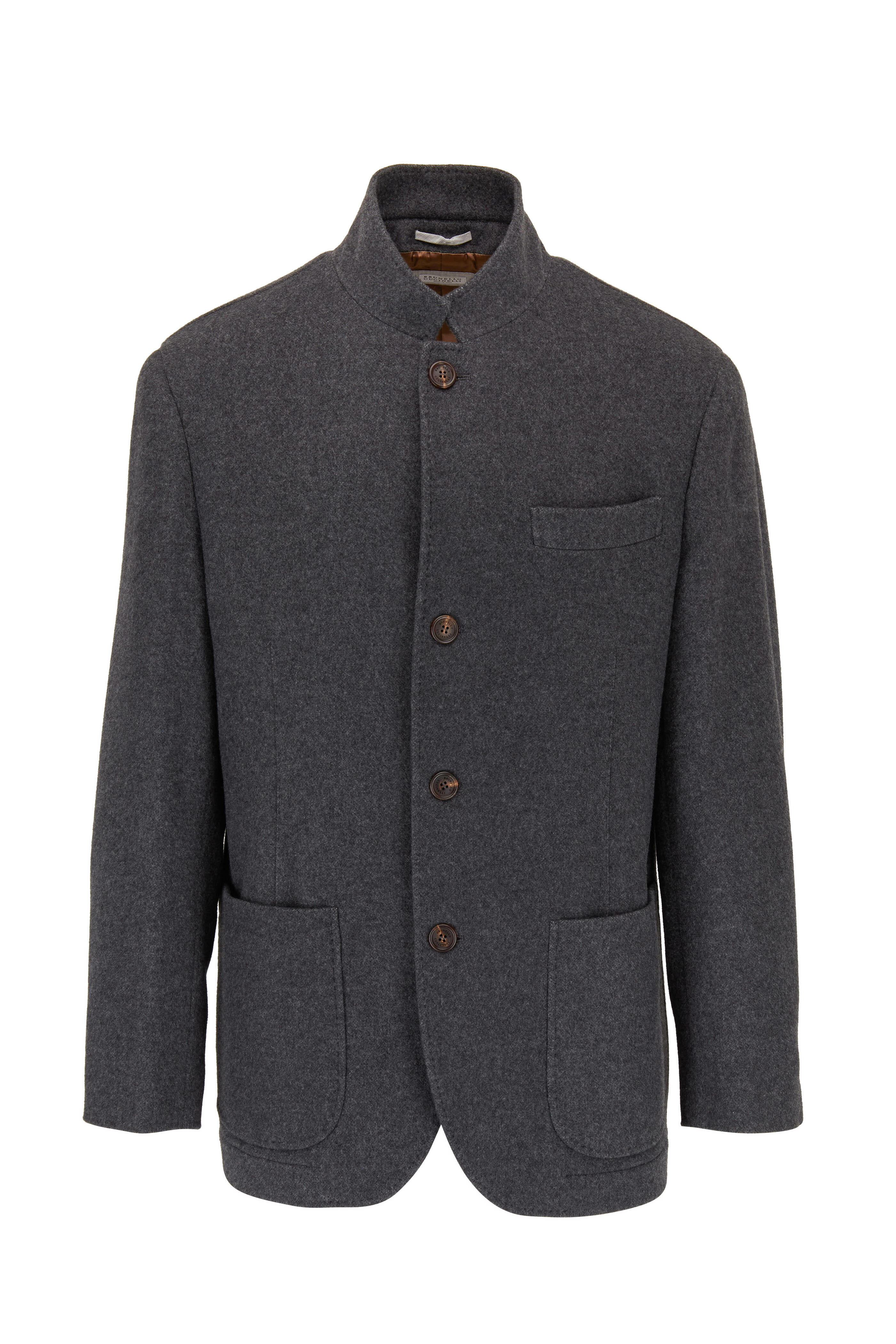 Brunello Cucinelli - Charcoal Gray Cashmere Jacket