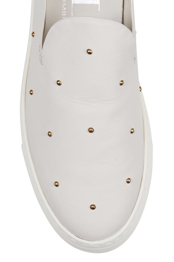 AGL - White Gold Studded Slip-On Sneaker