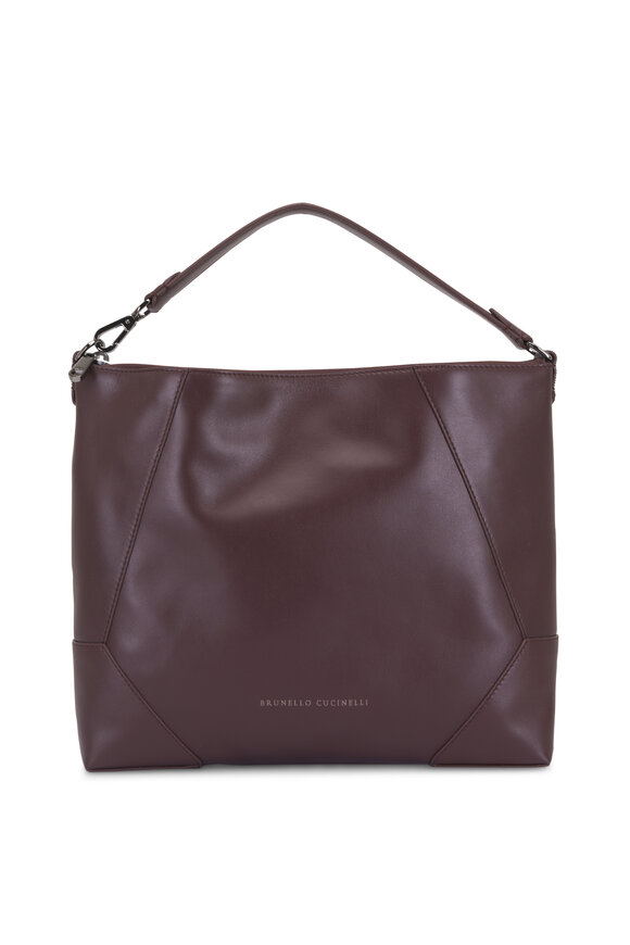 ハンドバッグ Tom Ford Chocolate Leather Handbag Tom Ford - Small Grain Leather Tara Shoulder Bag in Cocoa