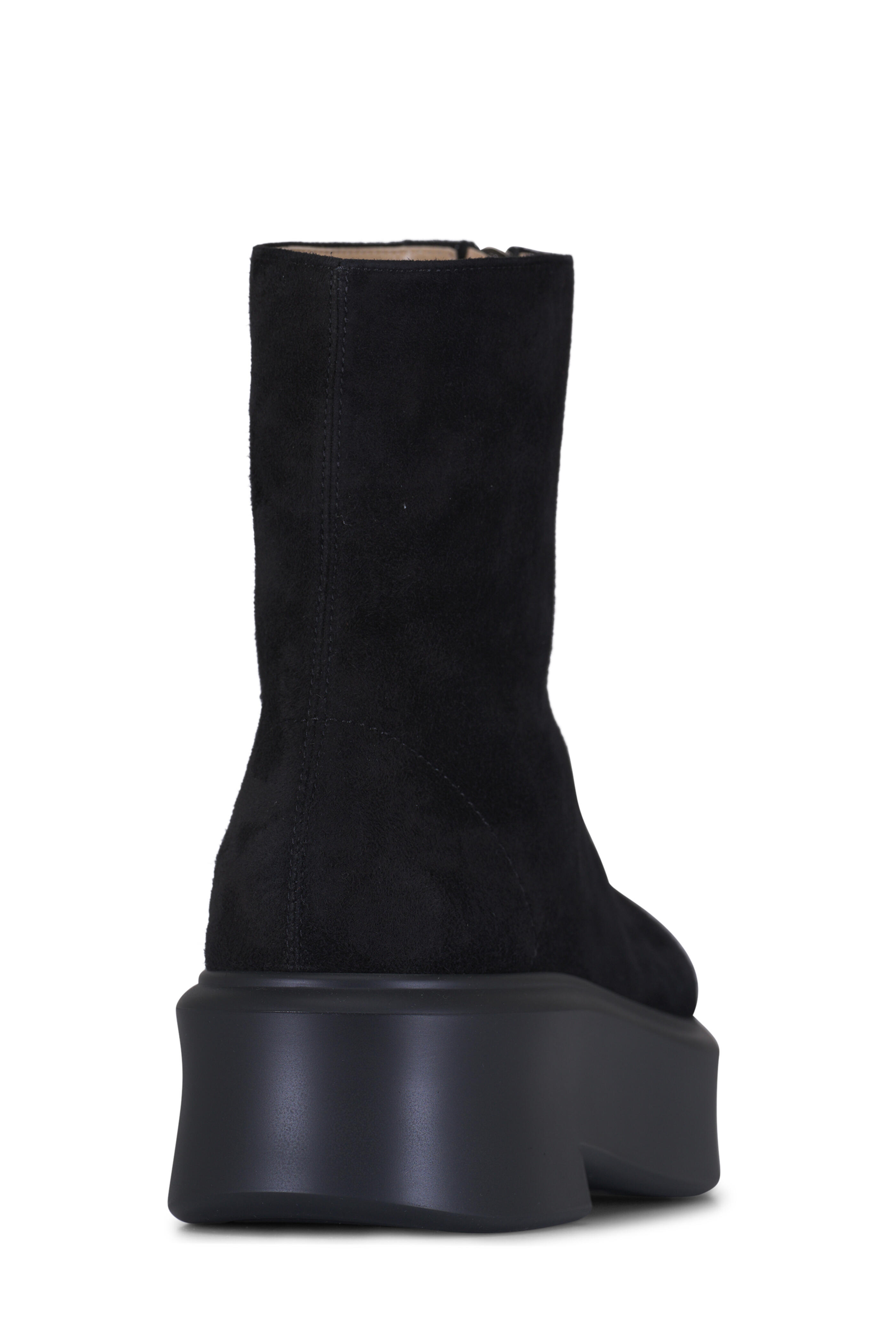 The Row - Zipped Boot I Black Suede Boot