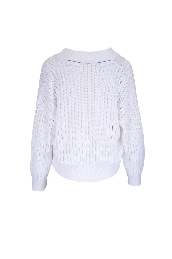 BRUNELLO CUCINELLI アイボリーカラー【ホワイト】カーディガン Brunello Cucinelli Cardigan white m Brunello Cucinelli- abersons