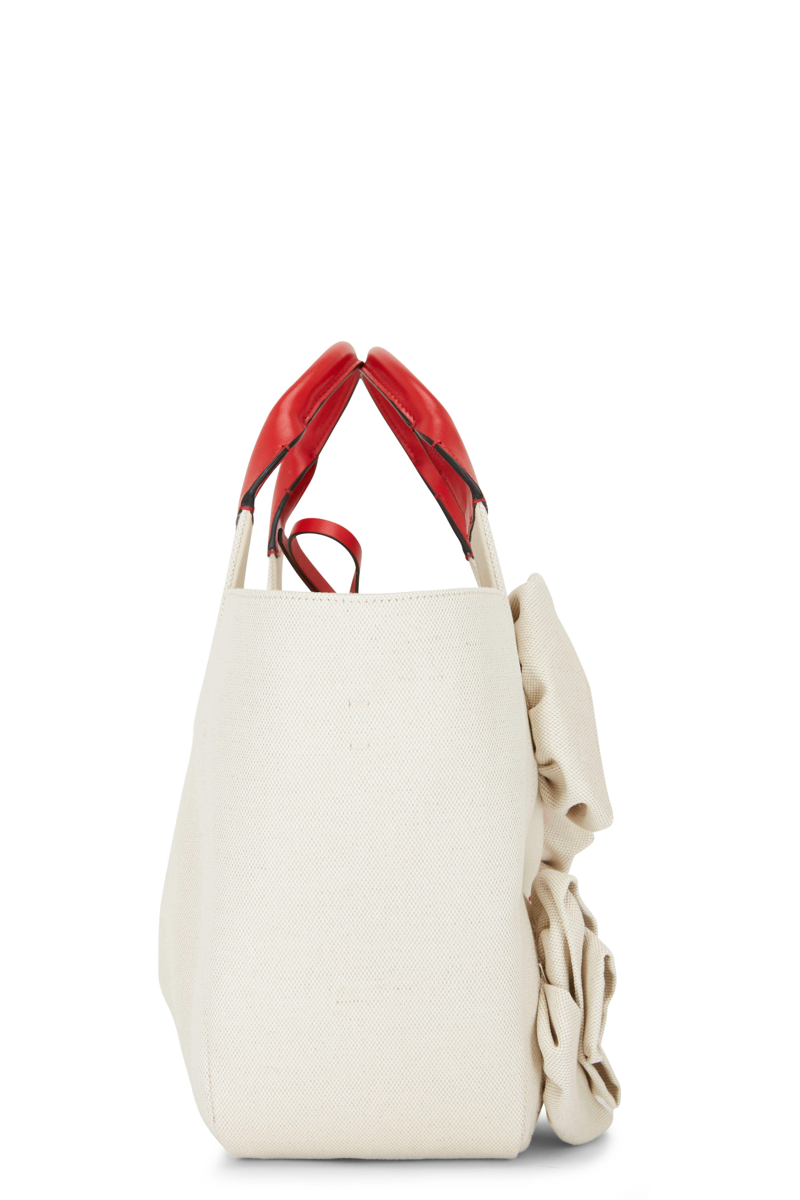 Valentino Garavani - Atelier Natural Canvas Blossom Tote