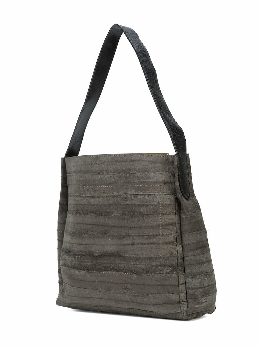 B May Bags - Anthracite Eel Small Hobo Bag