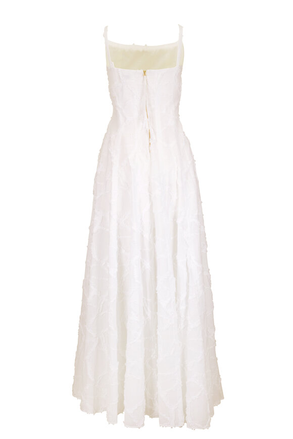 Odeeh Milk Fil Coupé Cotton Maxi Dress - view 3