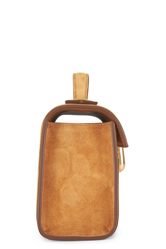 Savette Symmetry Pochette Saddle Suede Top Handle Bag - view 3