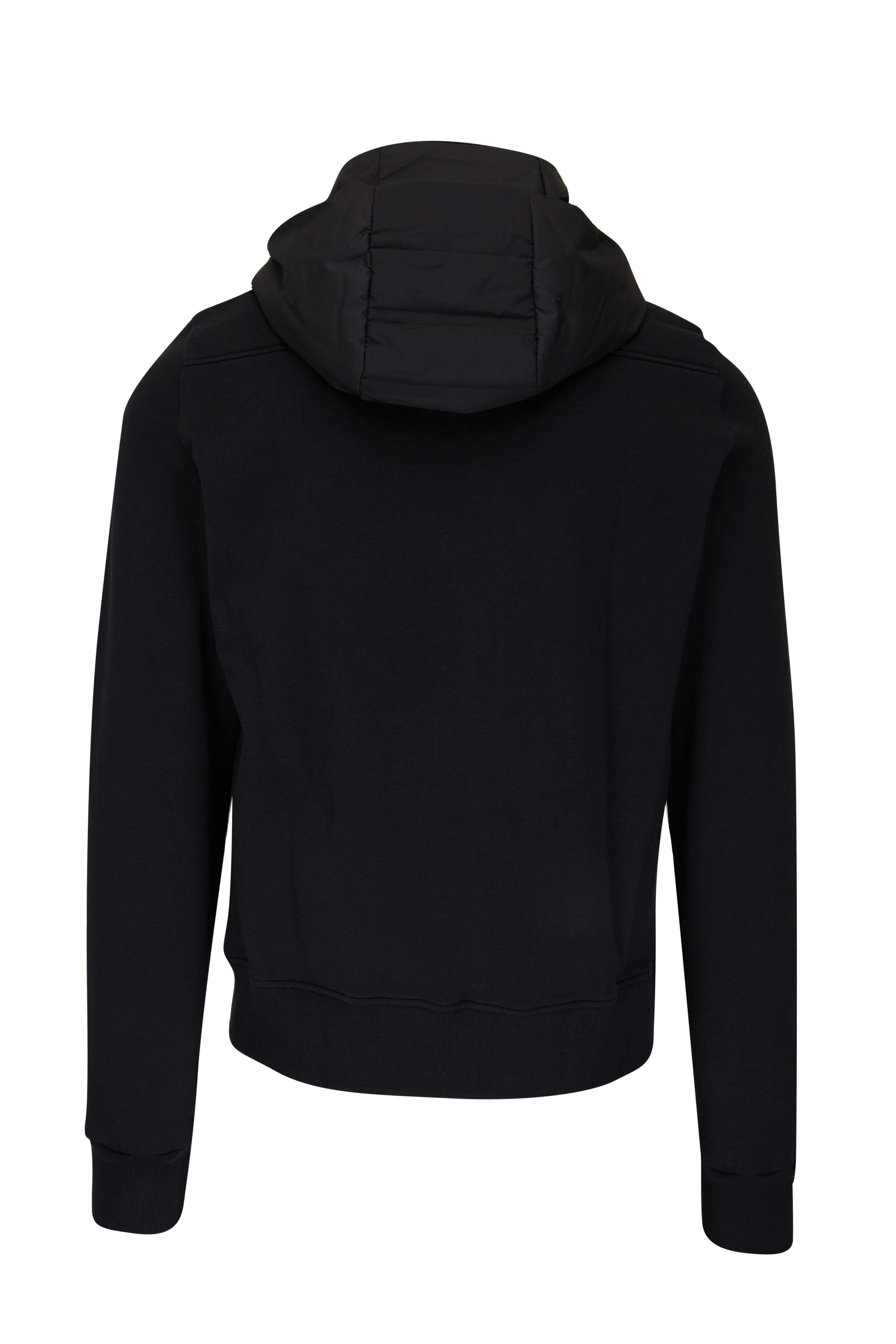 WAHTS - Smith Black Quilted Sweatshirt Jacket