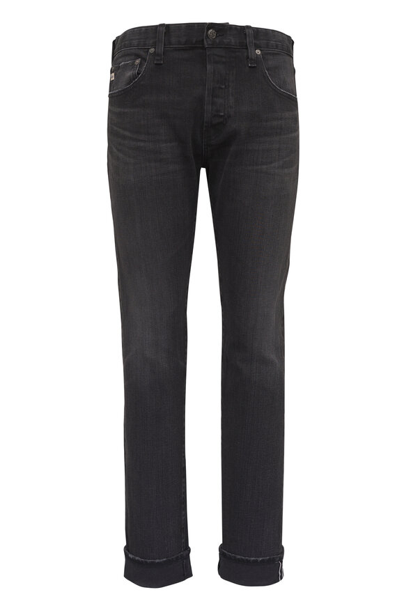 AG Washed Black Five Year Grandstand Selvedge Denim