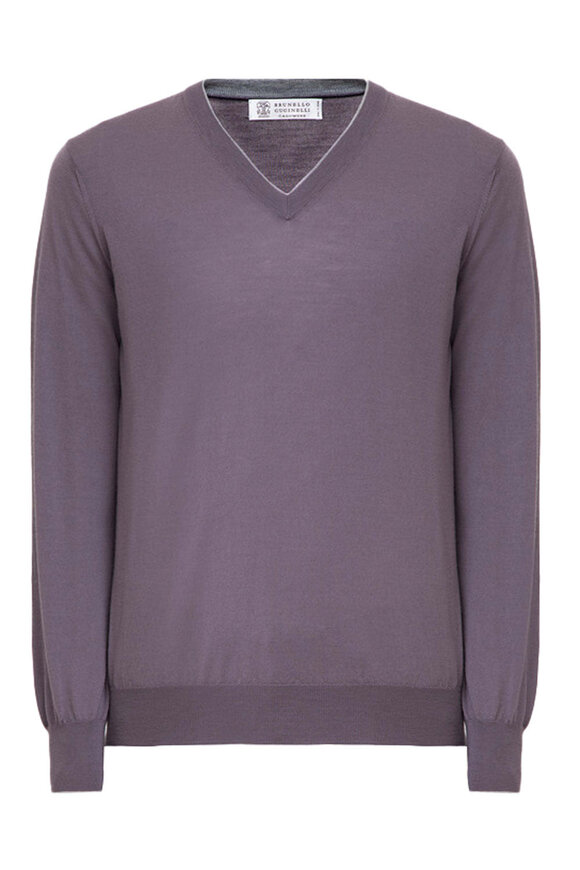 Brunello Cucinelli Navy Quarter Zip Sweater - view 1