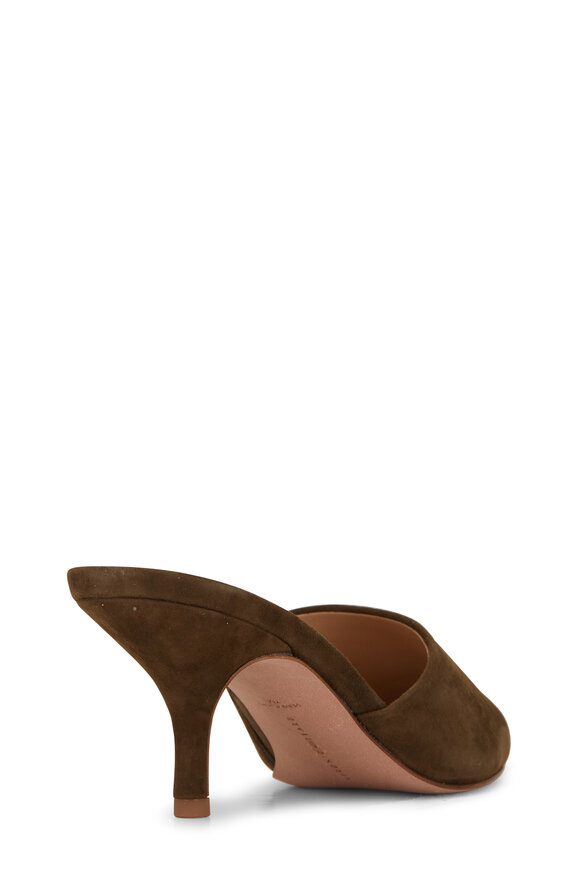 Veronica Beard - Merla Olive Suede Mule, 65mm