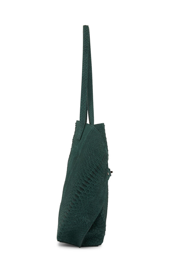Akris - Ai Dark Green Leather Medium Shoulder Bag