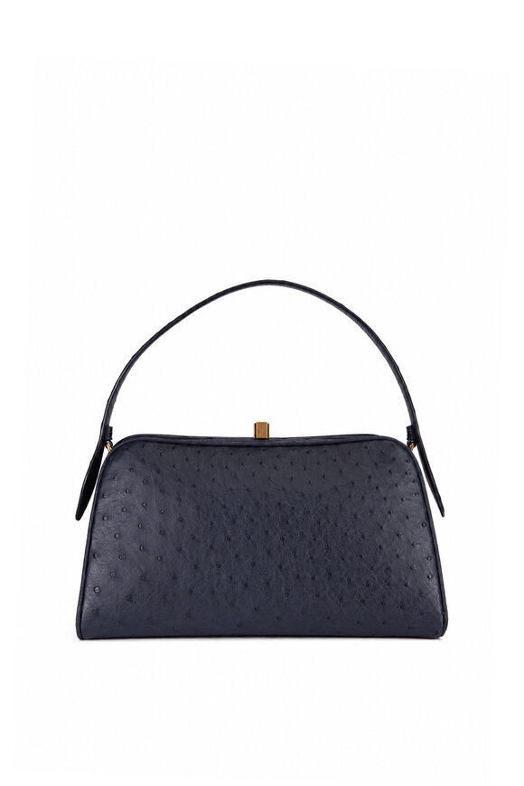 Khaite Cate Midnight Navy Leather Top Handle - view 1