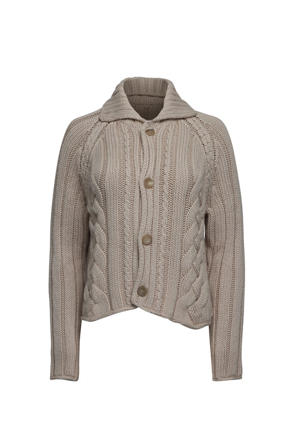 Frank & Eileen Mini Cotswolds Sand Cardigan - view 1