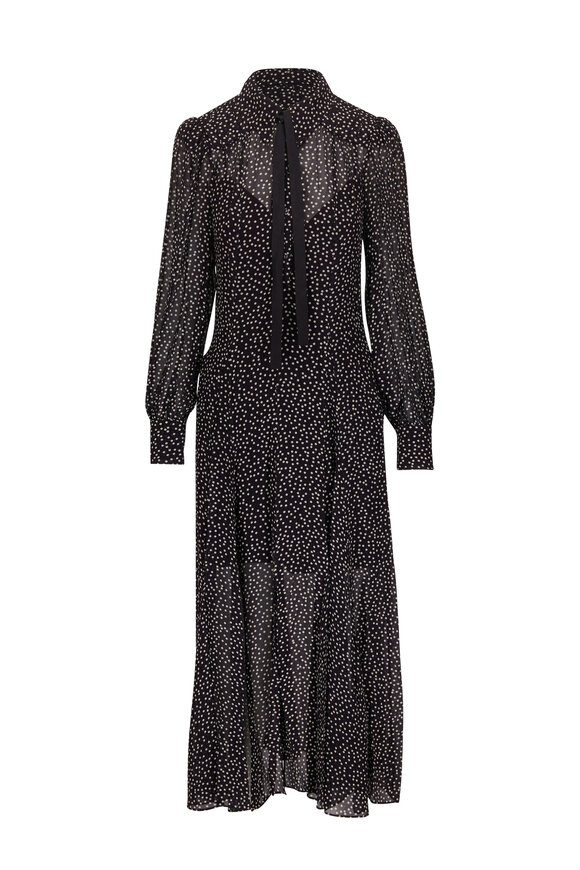 Dorothee Schumacher - Black Transparent City Lights Maxi Dress