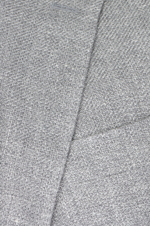 Sartorio Solid Gray Textured Sportcoat - view 3