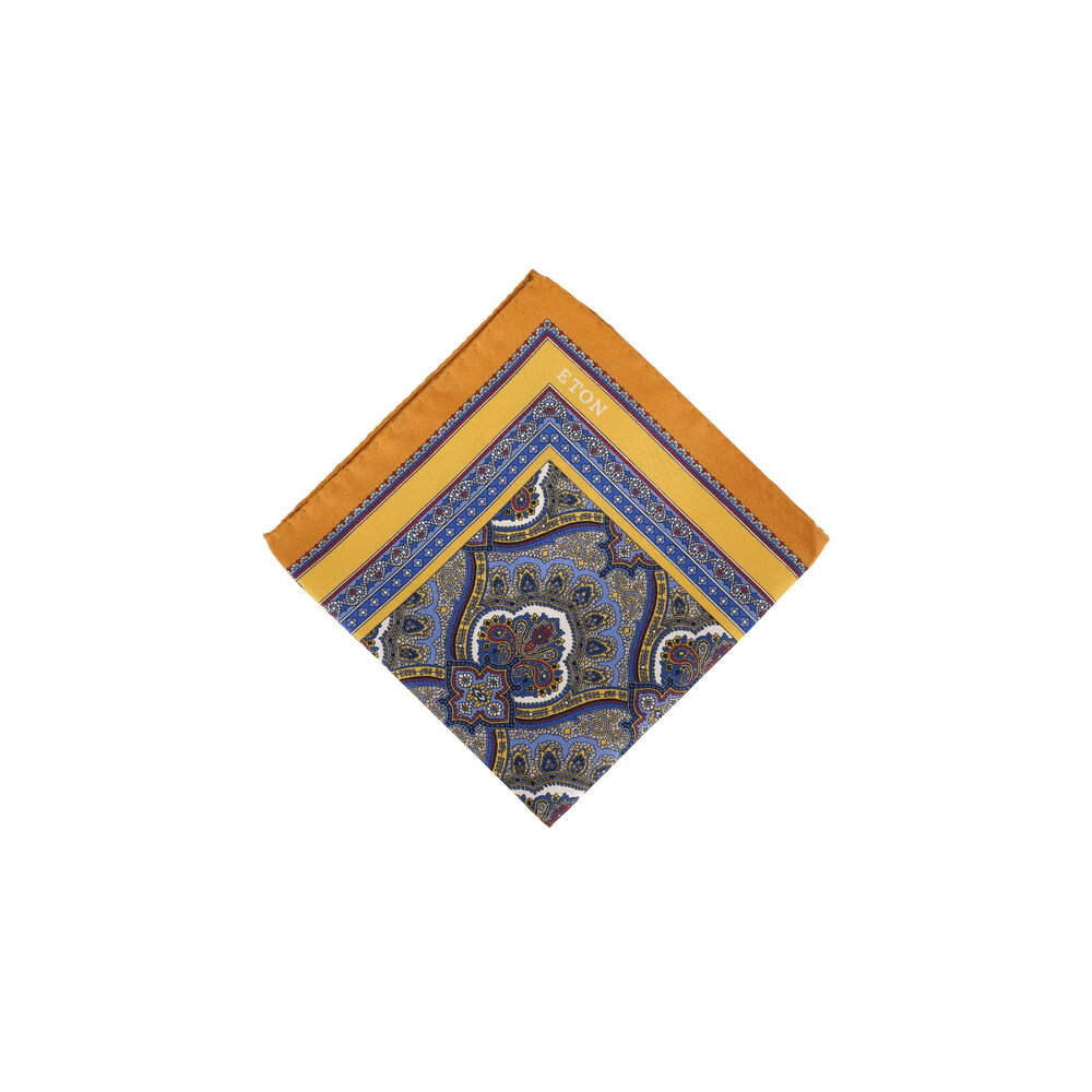 ボーイズマーケットFRANCO BASSI SILK POCKET SQUARE PS121 Luxe Woven-Silk & Embroidered Purple Pocket Square