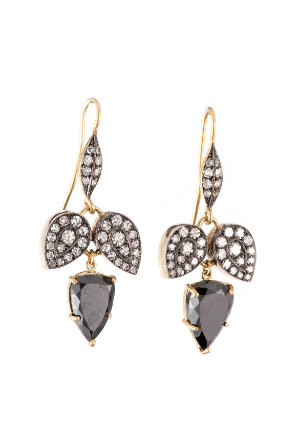 H. Stern - Noble Gold Diamond Stars Dangle Earrings