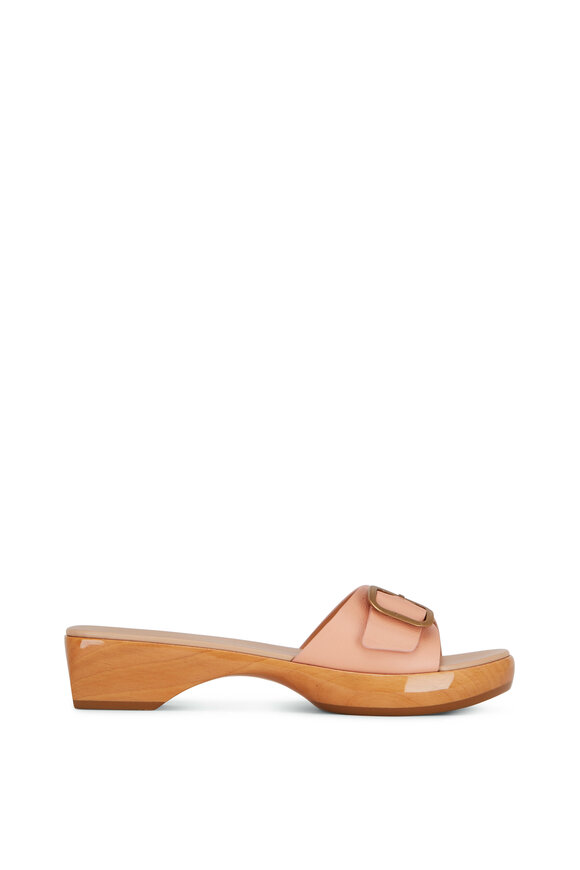 Tod's - 16K Fabbia Tan Leather Slide Clog