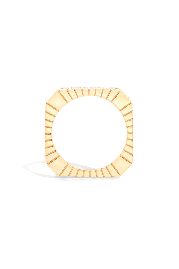 Campbell + Charlotte - Spark Etched Diamond Stacking Band Ring