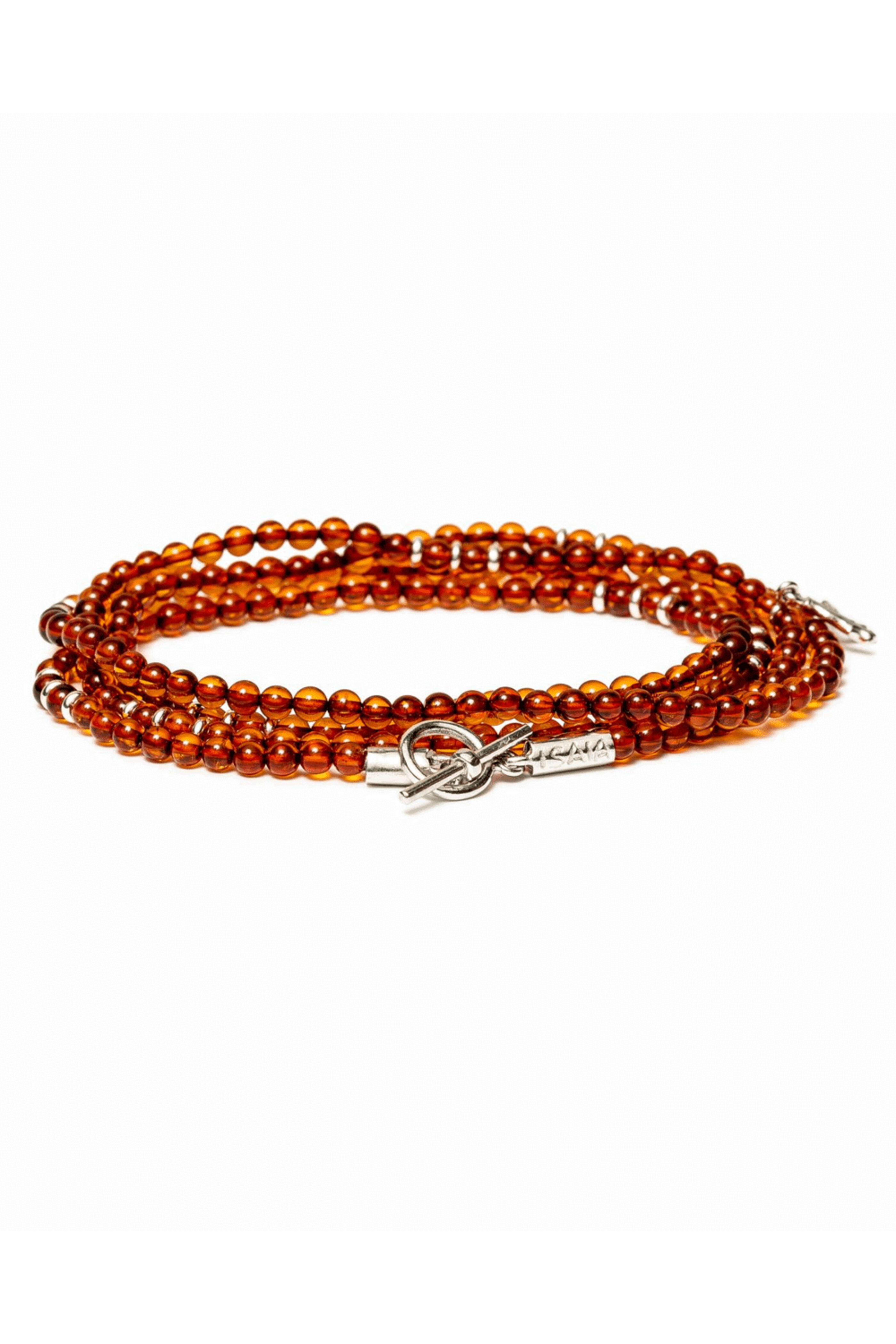 Isaia - Amber Beaded Saracino Bracelet