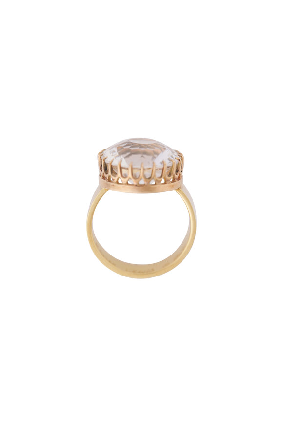 Renee Lewis 18k Yellow Gold Fancy Rock Quartz Ring - view 2