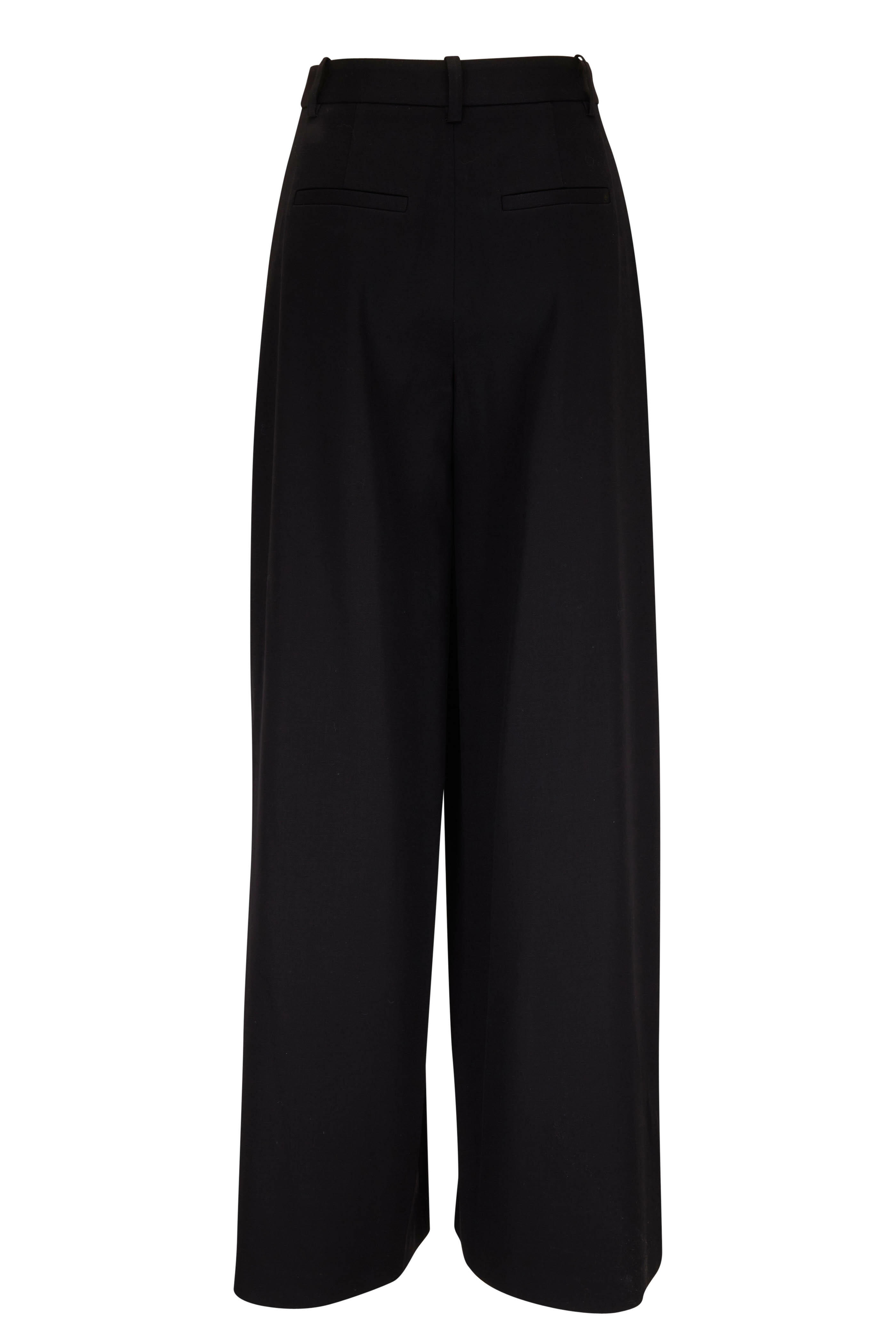 Nili Lotan - Dillon Black Wool Gaberdine Pant
