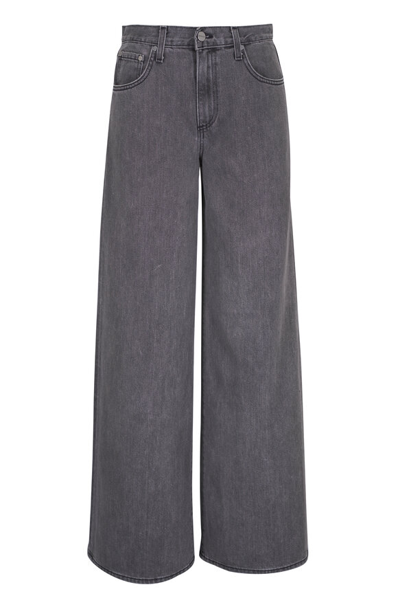 TWP Tiny Dancer Dark Gray Wide Leg Jean