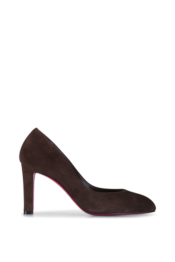 Christian Louboutin Fannylove Brown Suede Pump, 85mm - view 2