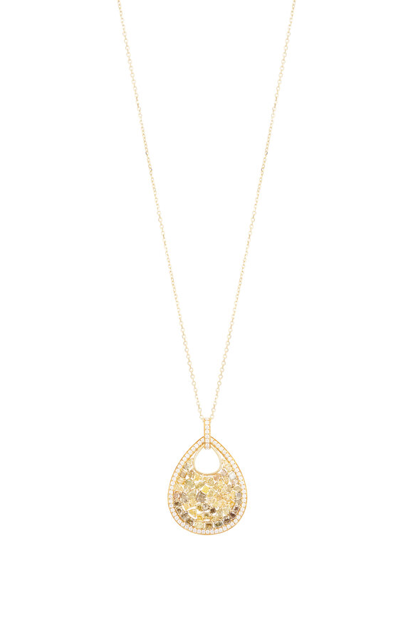 Lowy & Co 18k Yellow Gold Diamond Pendant Necklace - view 1