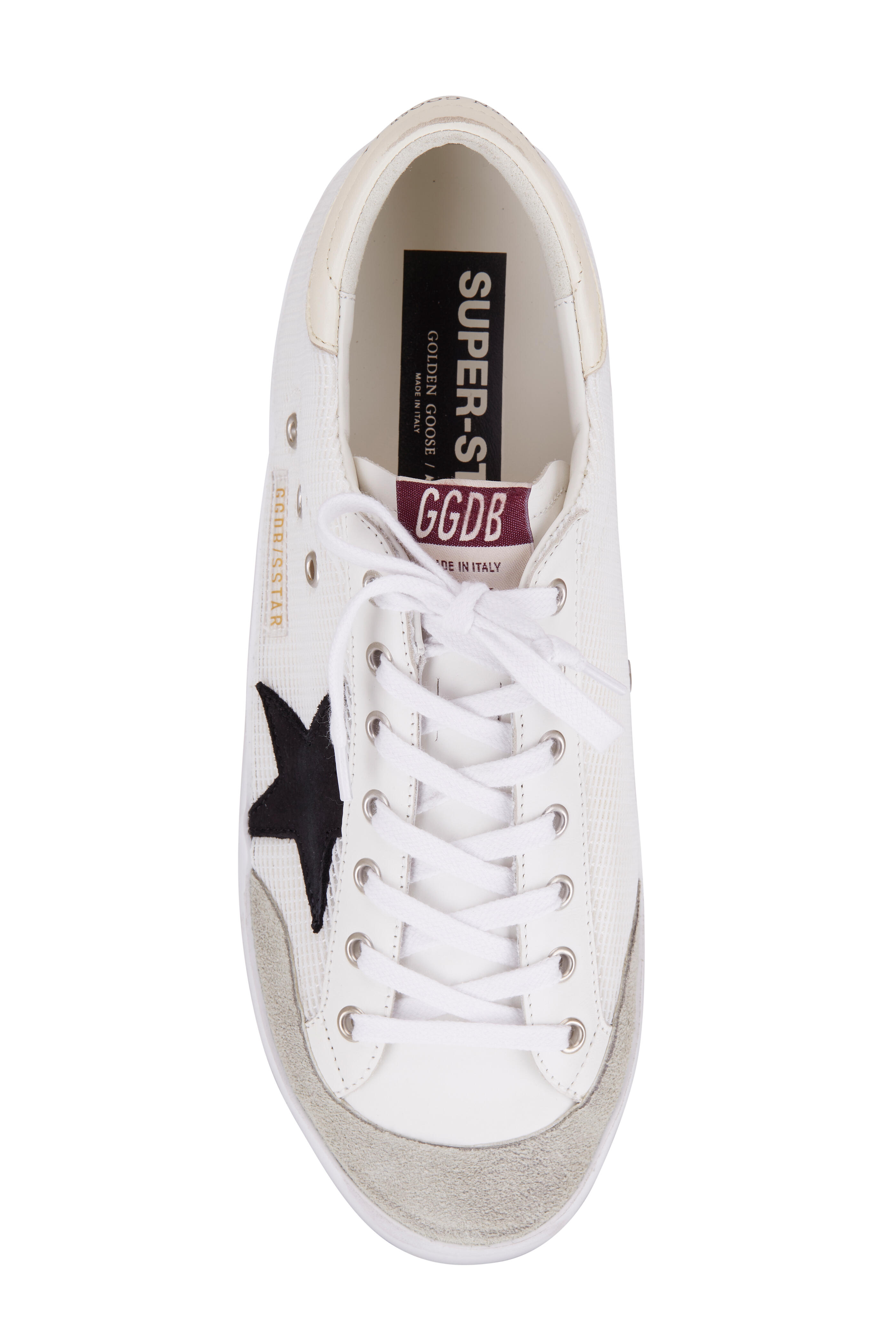 Golden Goose - Superstar White & Black Classic Net Sneaker