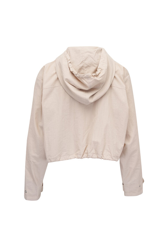 L'Agence Bronwyn Cement Crop Windbreaker - view 4