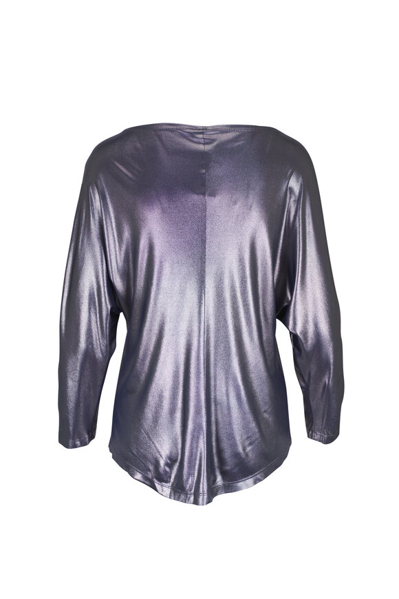 KZ_K Studio - Neue Metallic Cobalt Dolman Sleeve Top