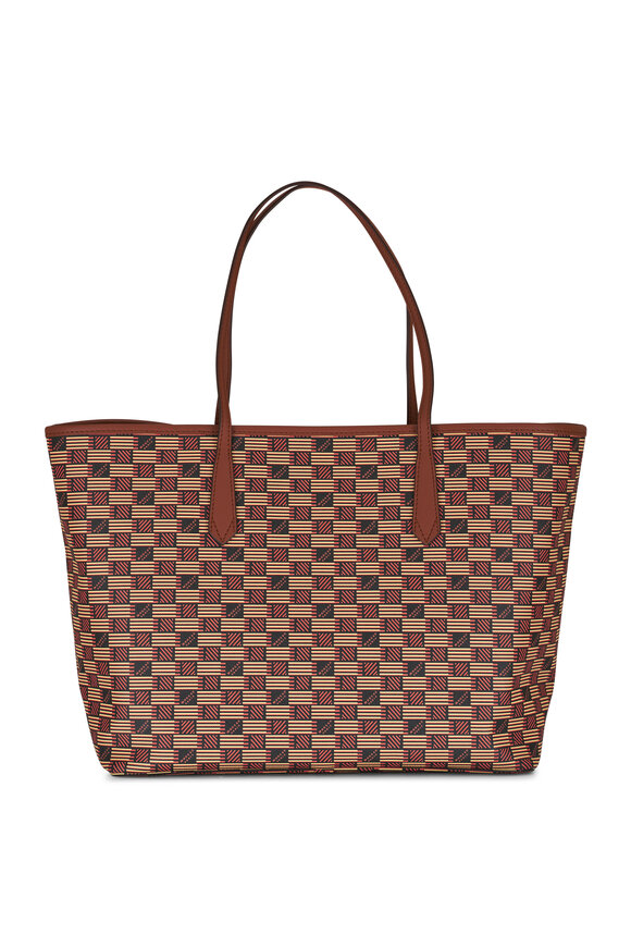 Moreau Paris - Monaco Classique Natural Monogram Zip Tote