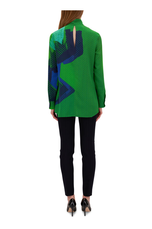 Akris - Leaf Multi Silk Tunic Blouse