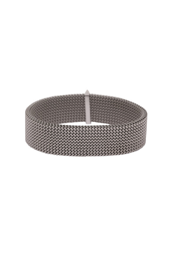 Mariani 18k White Gold Diamond Star Stretch Bracelet - view 3