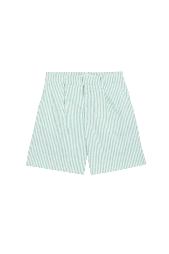 Frank & Eileen Waterford Lime Stripe Walking Short - view 1