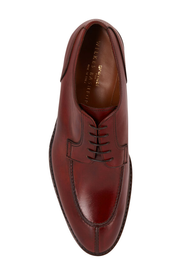 Gravati - Blucher Brandy Leather Lace-Up Dress Shoe