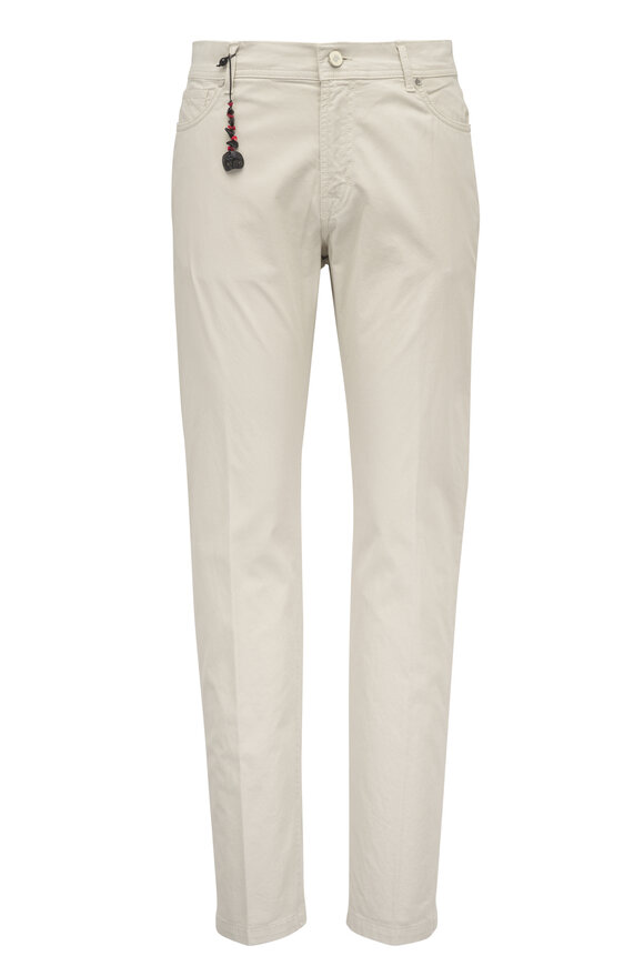 Marco Pescarolo Beige Supima Cotton Five Pocket Pant
