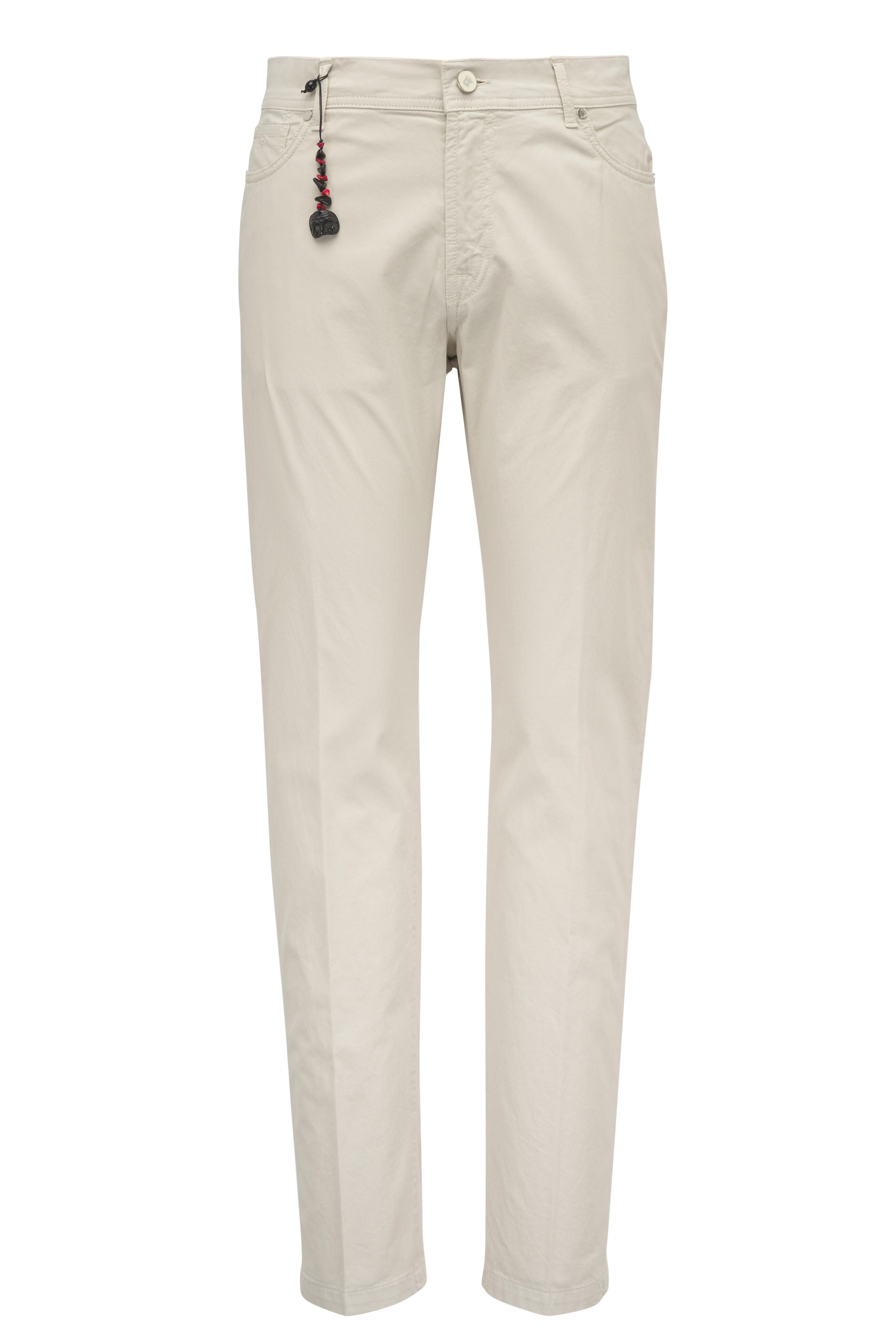 Marco Pescarolo - Beige Supima Cotton Five Pocket Pant