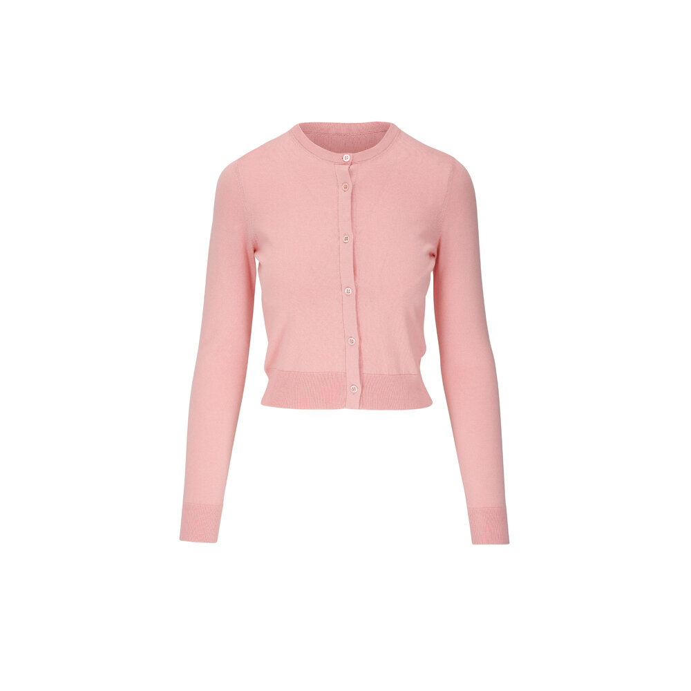 Tシャツ・カットソー ETRO Pink Cotton Blend Cardigan Cardigan with gold coloured buttons - Shop the look