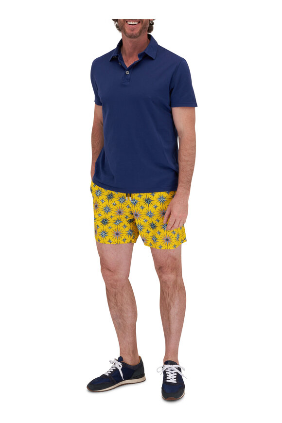 Vilebrequin - Yellow Starburst Print Swim Trunks