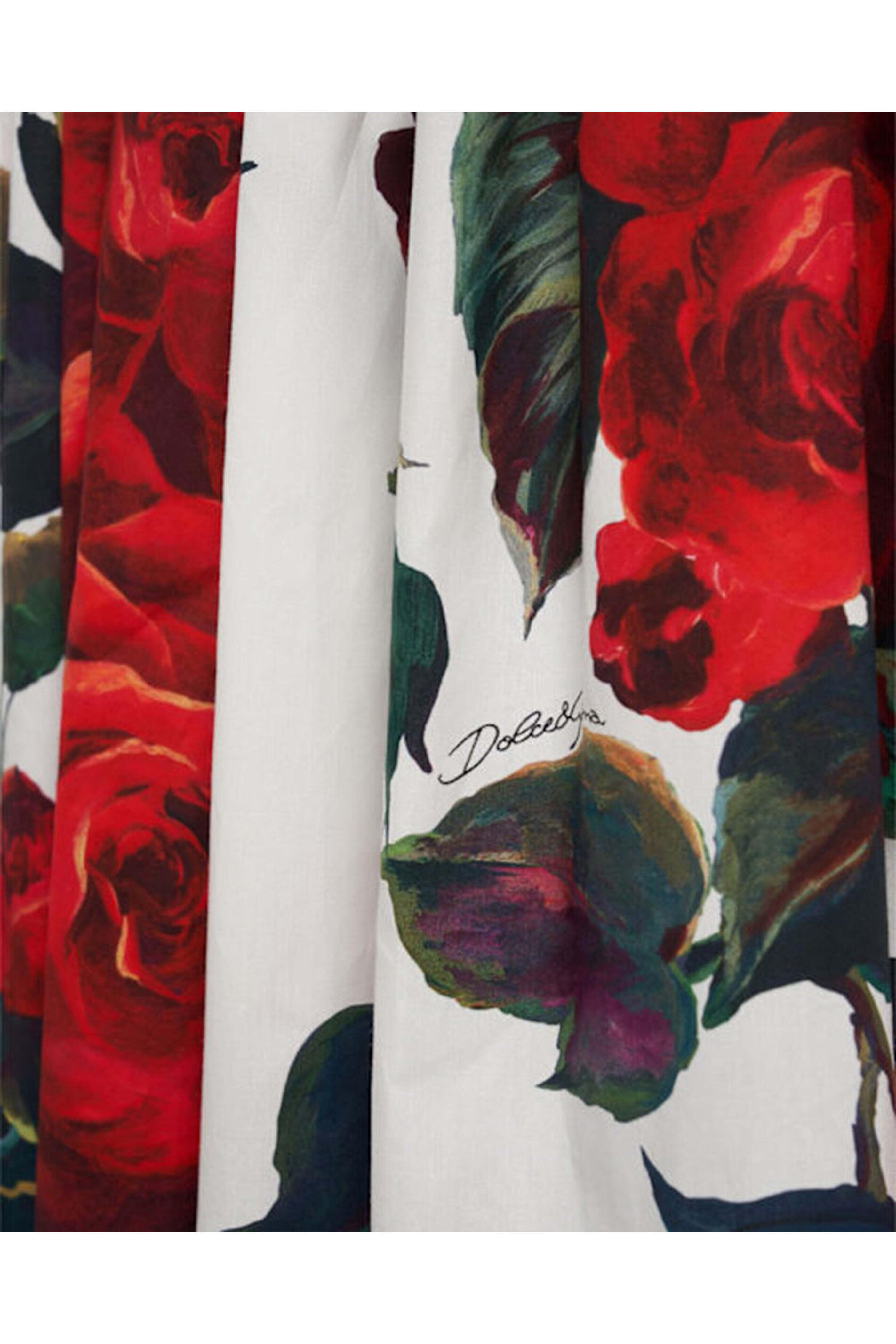 Dolce & Gabbana - Pop Rosa Print Rossa Bustier Dress