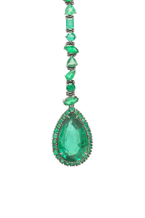 Kimberly McDonald Emerald Drop Earrings - view 2