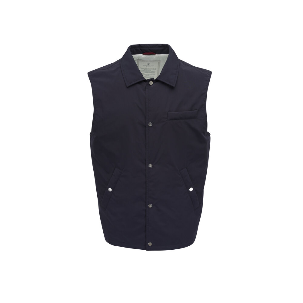 Brunello Cucinelli - Navy Blue Vest | Mitchell Stores