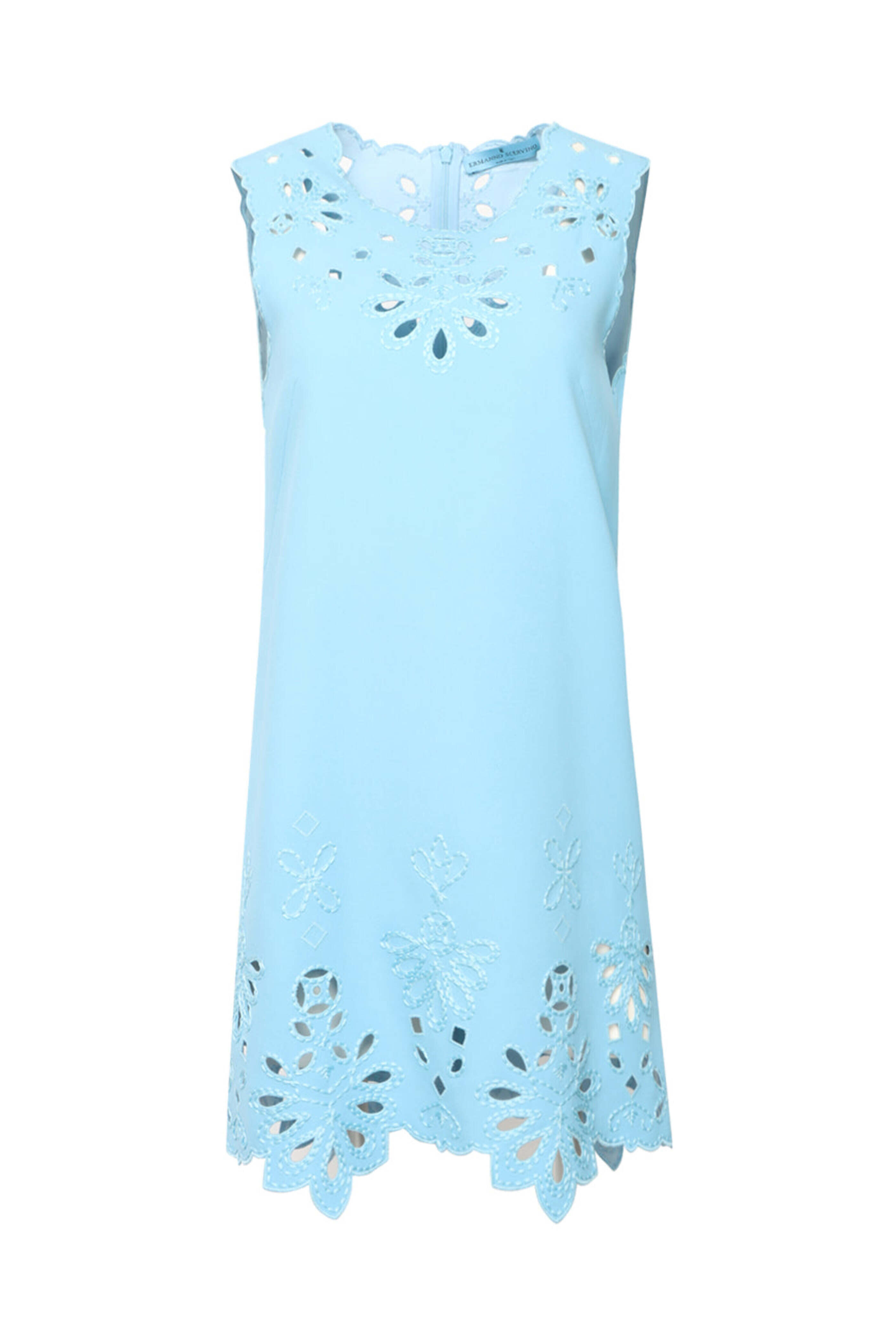 sachin and babi light blue dress Zinnia Scalloped Mini Dress main image 1