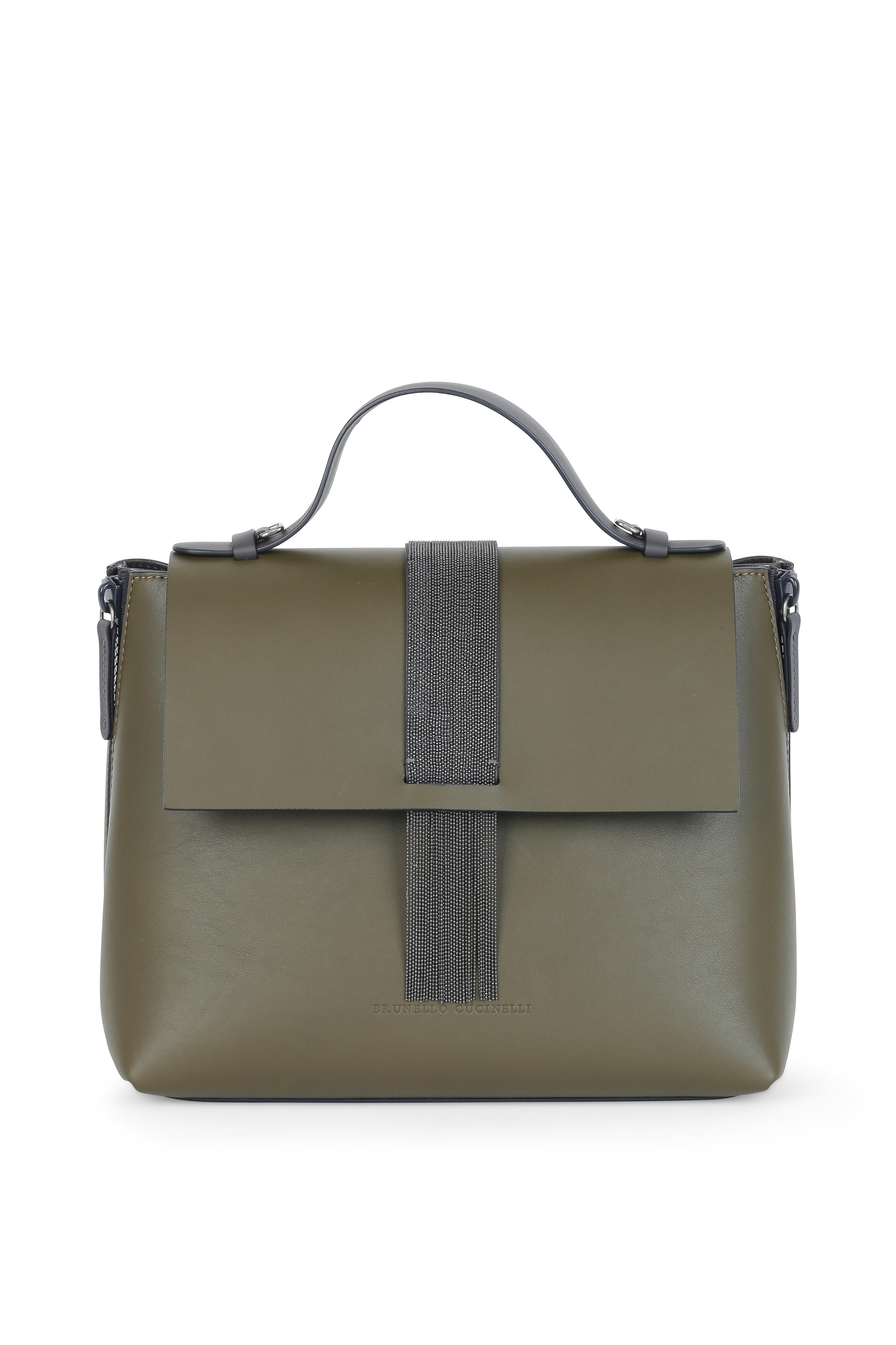 Brunello Cucinelli - Military Fold Over Monili Fringed Satchel
