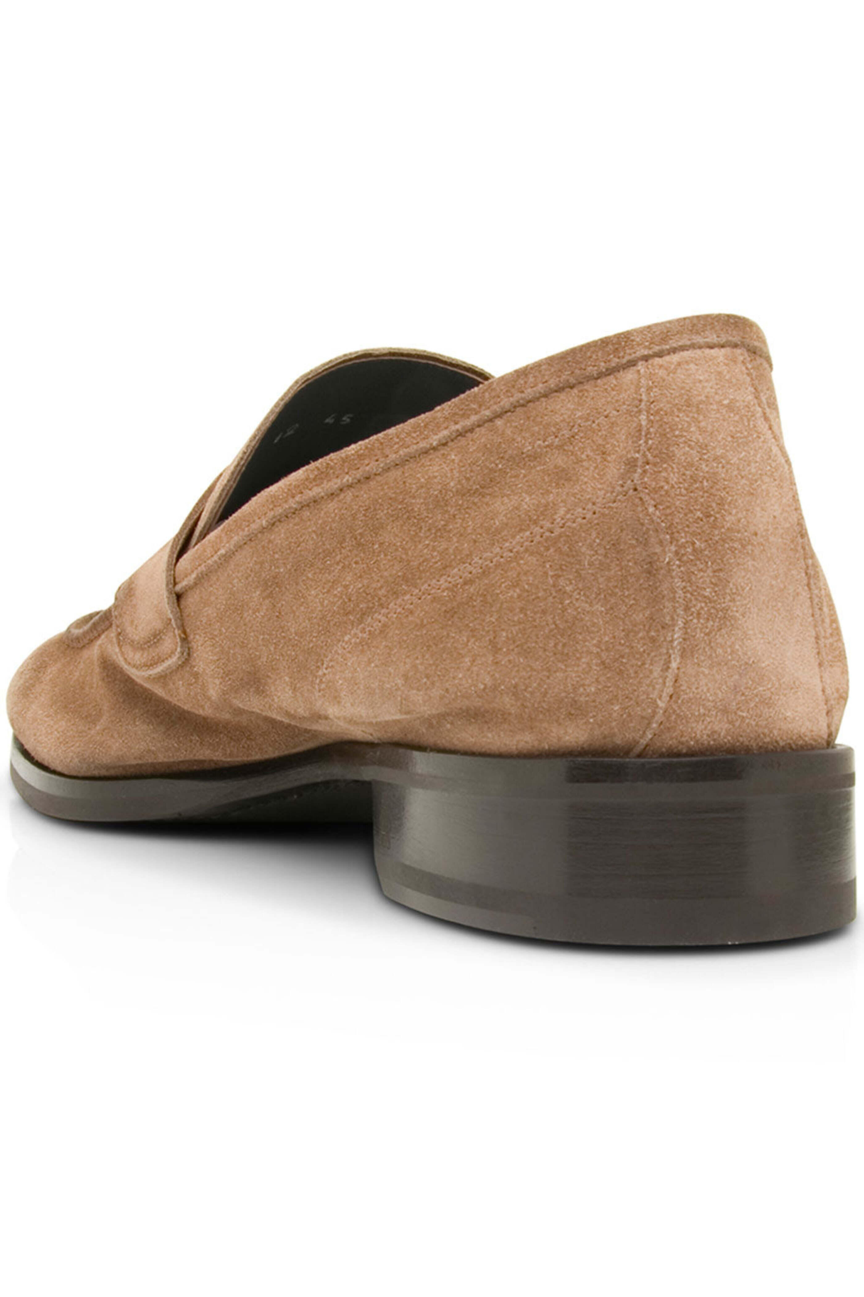 Scarpe di Bianco - Brera Suede Loafer in Farro