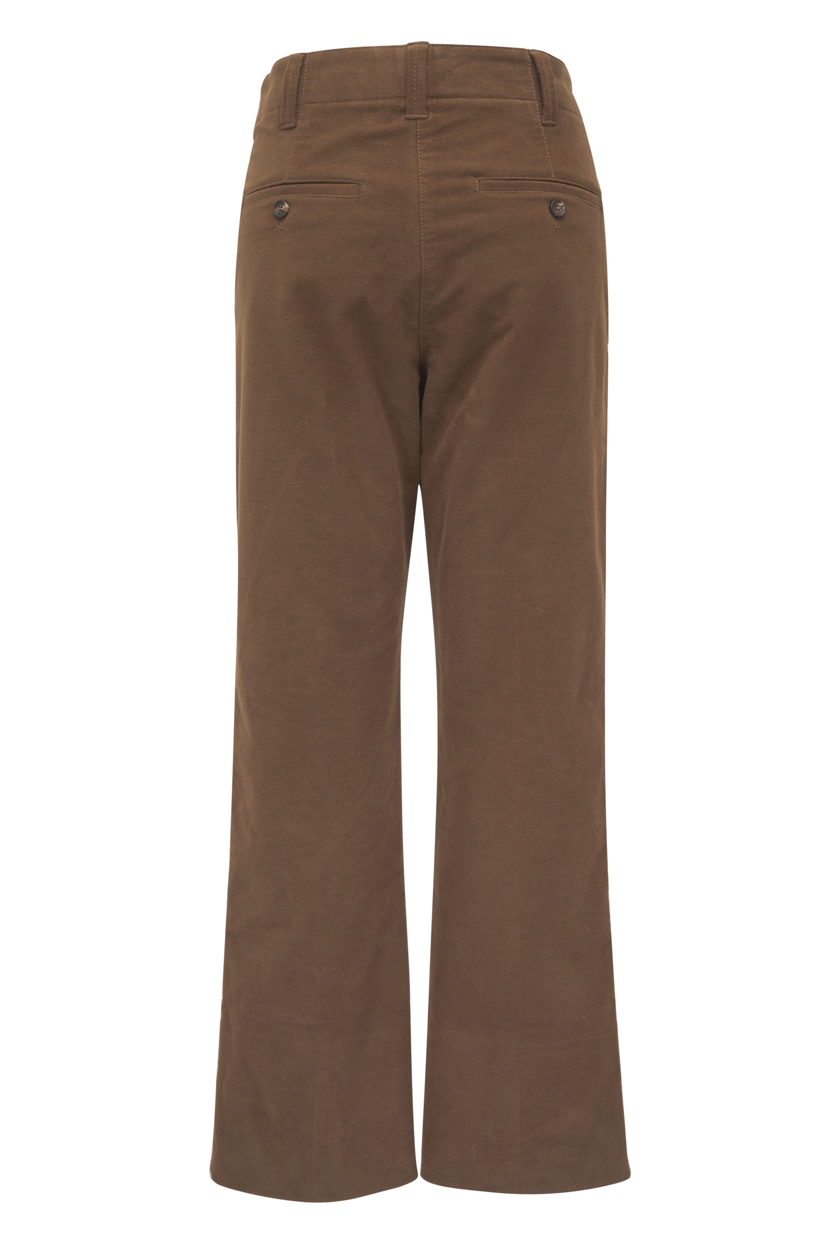 Brunello Cucinelli - Chocolate Moleskin Crop Pant - view 4