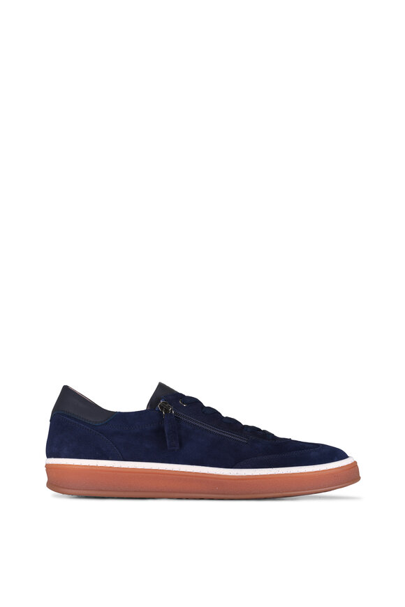 Ron White Ilya Navy Blue Suede Sneaker - view 6